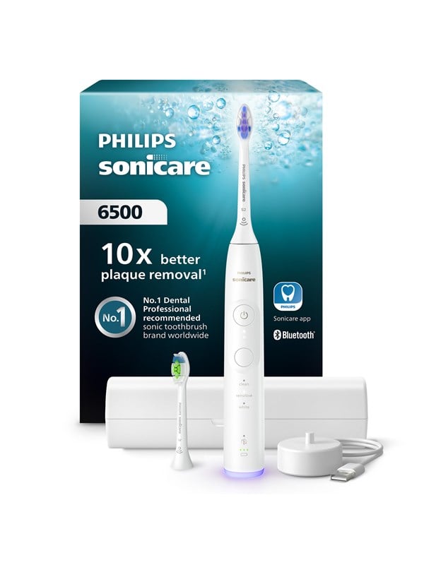 Philips Elektrische Zahnbürste Sonicare 6500 series HX7410/02 - tooth brush - white