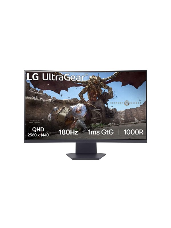 Image of 32" LG 32GS60QC-B - 2560x1440 (QHD) - 180Hz - VA