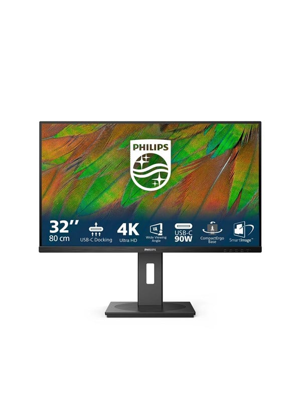 LCD Philips 32B1U3900/00 - 32 Zoll UHD Monitor, höhenverstellbar, Lautsprecher (3840x2160, 60 Hz, HDMI, DisplayPort, USB-C (90W PD),USB-C (90W PD) - Bild 6