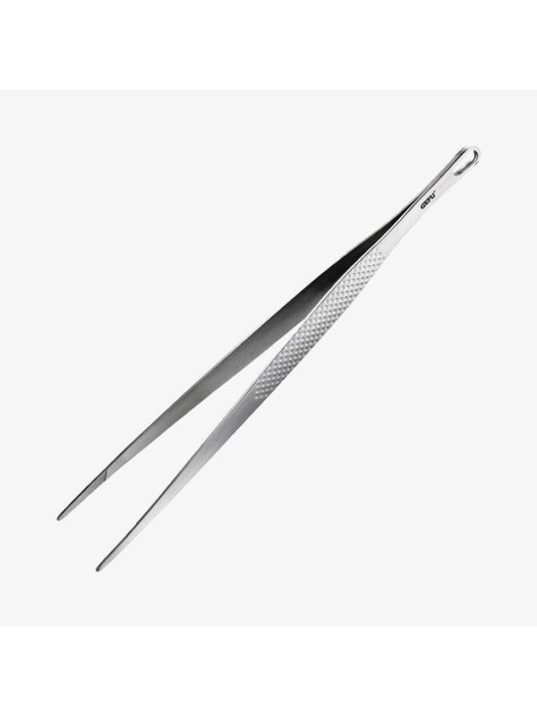 Kochzange GEFU ESATTO silber (silberfarben) B5cm H18cm L30cm Edelstahl Küchenzangen Aufhängeöse Edelstahl