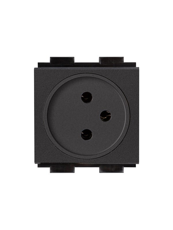 Crestron Electronics Crestron FT2A-PWR-IS Series FT2A-PWR-IS-1-BASIC - power socket mechanism - Israel - 1 power socket - black