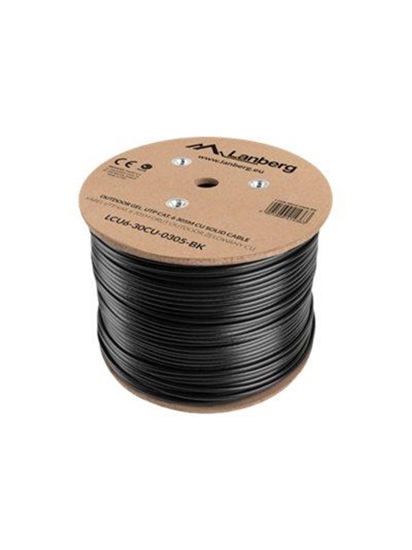 Lanberg bulk cable - 305 m - RAL 9004 black - Schwarz - 305m