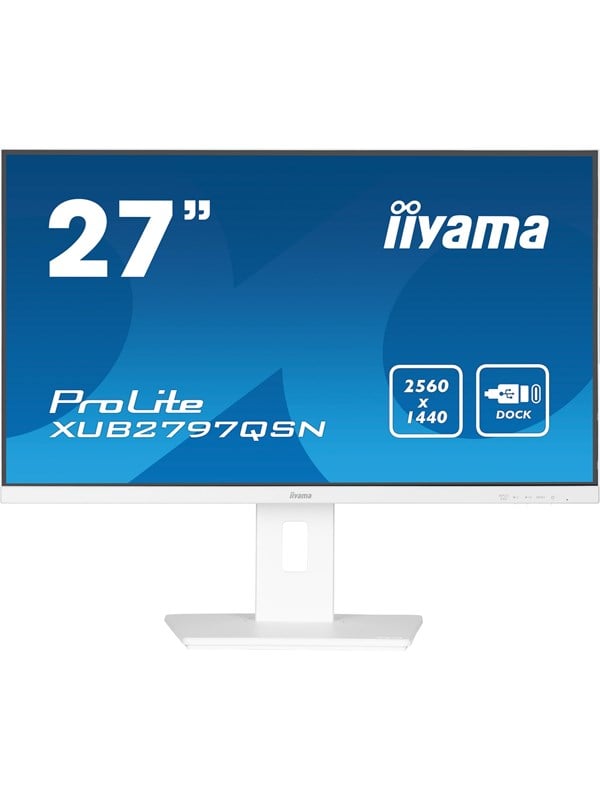 Image of 27" iiyama ProLite XUB2797QSN-W2 - 2560x1440 - 100Hz - IPS - 65W USB-C