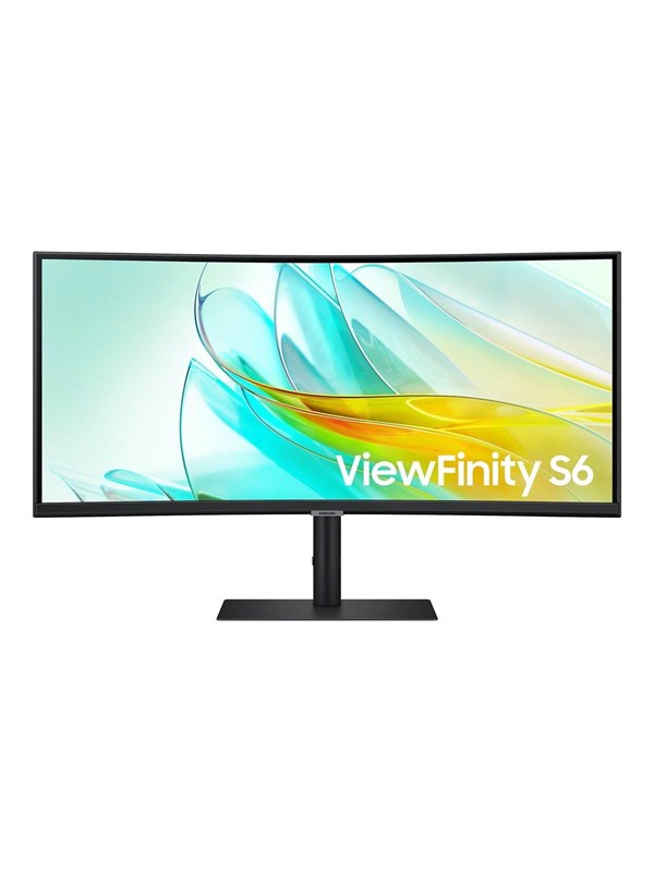2220009716513 - 34 ViewFinity S6 S34C654UAU - S65UC Series - LED monitor - curved - 34 - 3440 x 1440 UWQHD @ 100 Hz - VA - 350 cd m² - 30001 - HDR10 - 5 ms - HDMI DisplayPort USB-C - speakers - black
