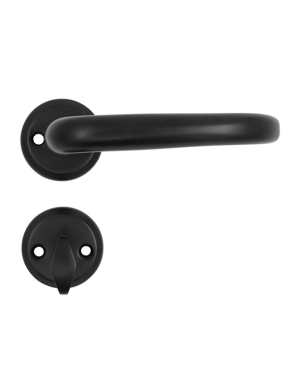 Home>it HOME It® door handle set for exterior door with 3 keys matt black