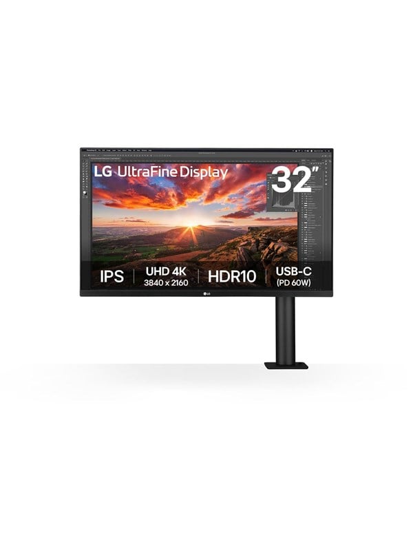 Image of 32" LG UltraFine Ergo 32UN880K-B - 3840x2160 (4K) - 60Hz - IPS - 60W USB-C