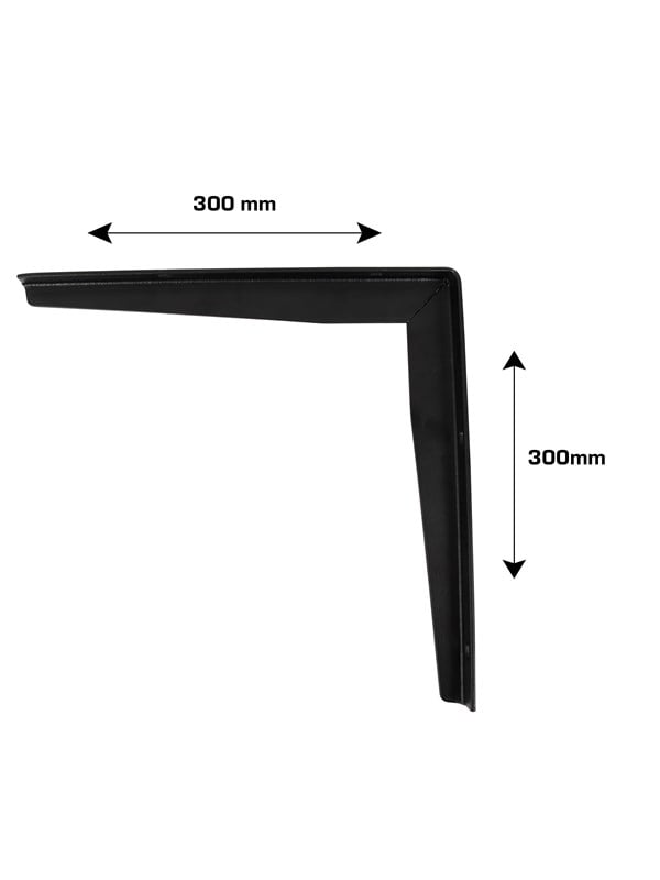 Home>it table support with T-profile 30x30 cm matt black