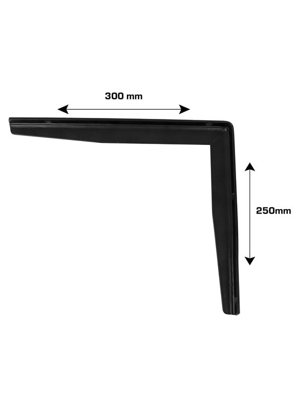 Home>it table support with T-profile 25 x 30 cm matt black