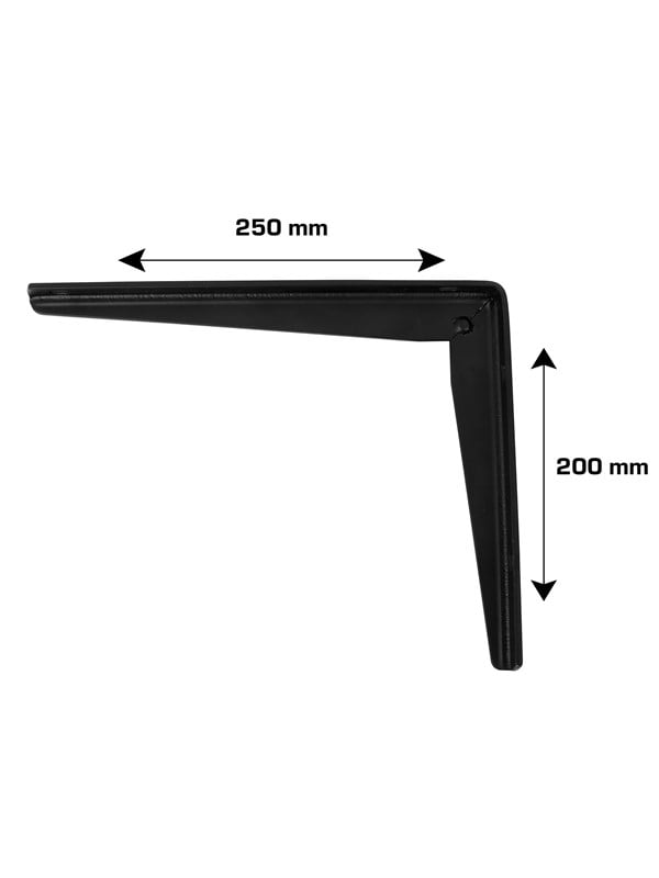 Home>it table support with T-profile 20 x 25 cm matt black