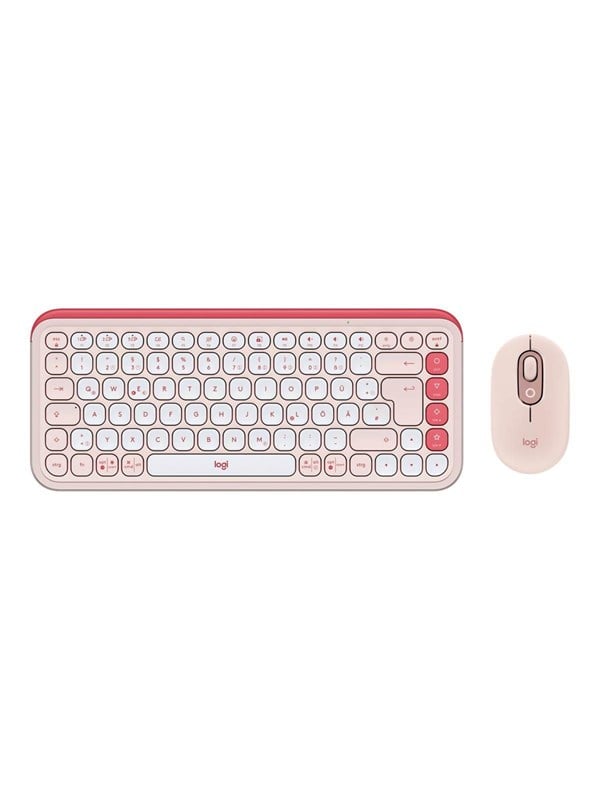 Logitech POP Icon Combo - Tastatur & Maus Set - Deutsch - Weiss
