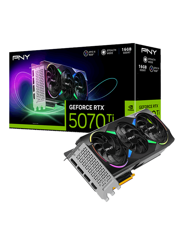 PNY GeForce RTX 5070 Ti Epic-X - 16GB GDDR7 RAM - Grafikkarte