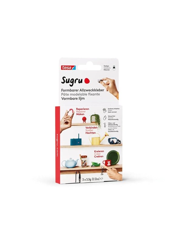 Formbarer Allzweckkleber Sugru by tesa® Verarbeitung 30 min 3er-Pack (3 x 35 g) in Schwarz