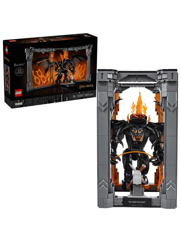 LEGO Icons 10367 Der Herr der Ringe Balrog Bchersttze