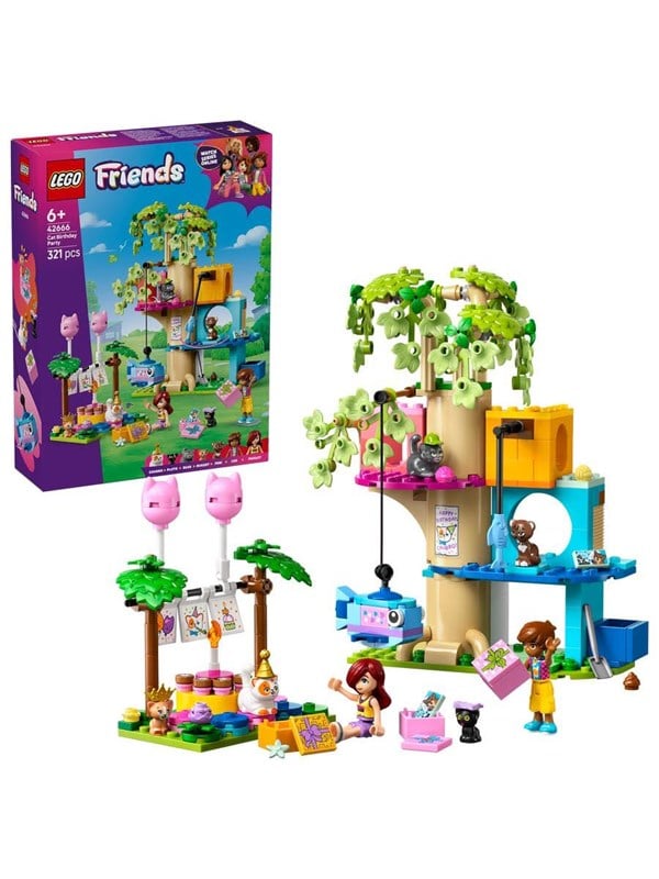 LEGO Friends 42666 Katzengeburtstagsparty Baumhaus