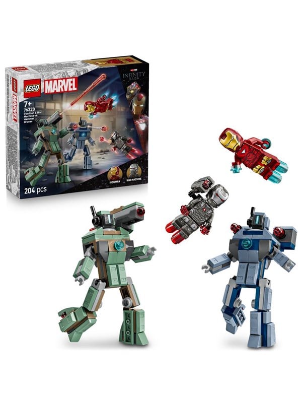 LEGO Super Heroes 76320 Iron Man War Machine vs Hammer-Drohnen
