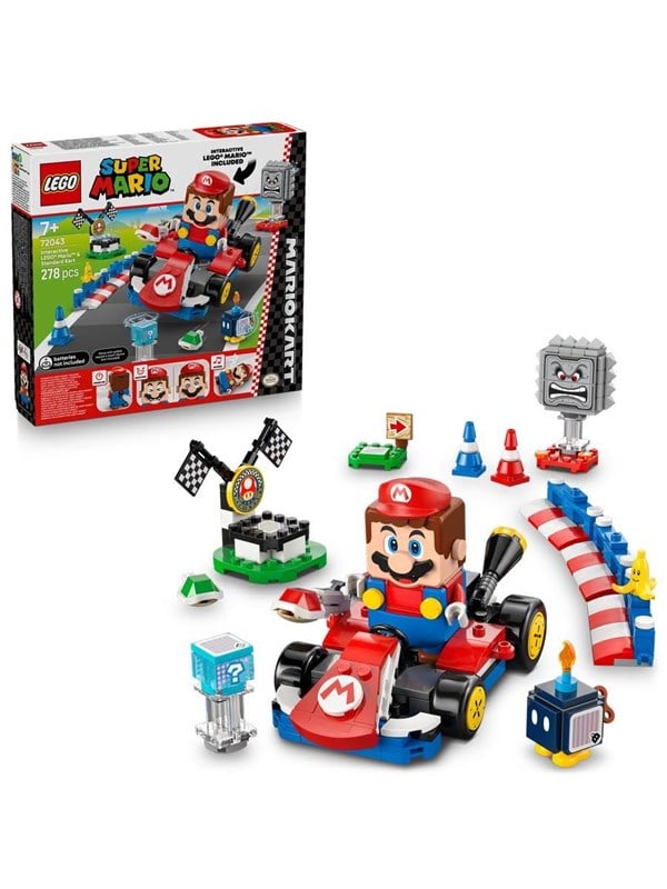 LEGO Super Mario 72043 Mario Kart Interaktiver Mario Standard-Kart