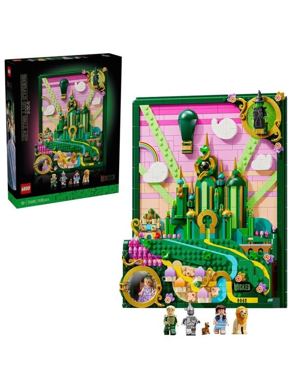 LEGO Wicked 75685 Emerald City Wandkunst