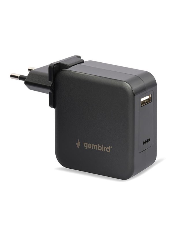 Gembird NPA-PD60-01 Universal 60W USB Type-C PD laptop charger