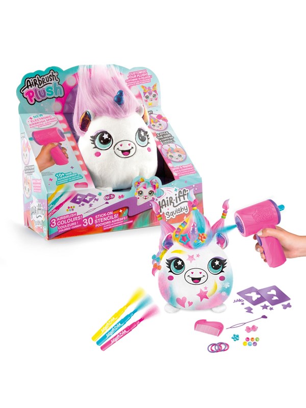 Image of Airbrush Plush Hair'iffic 17cm Squish Pal-Princess