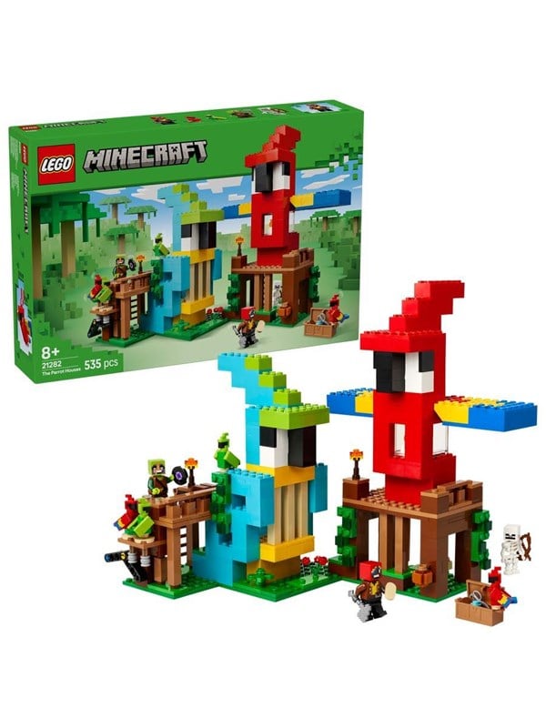 LEGO Minecraft 21282 Die Papageienhäuser