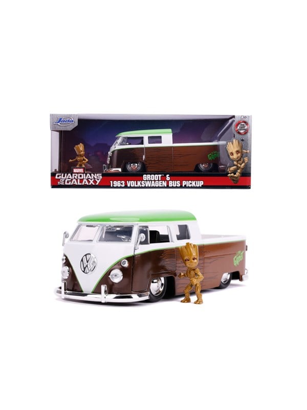 Jada Toys MarvEvi LOVE Groot 1963 Bus Pickup 124