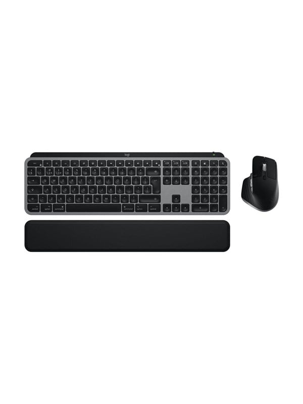 Logitech MX Keys S Combo Space Grey - For Mac - US International - Tastatur & Maus Set - Universal - Grau