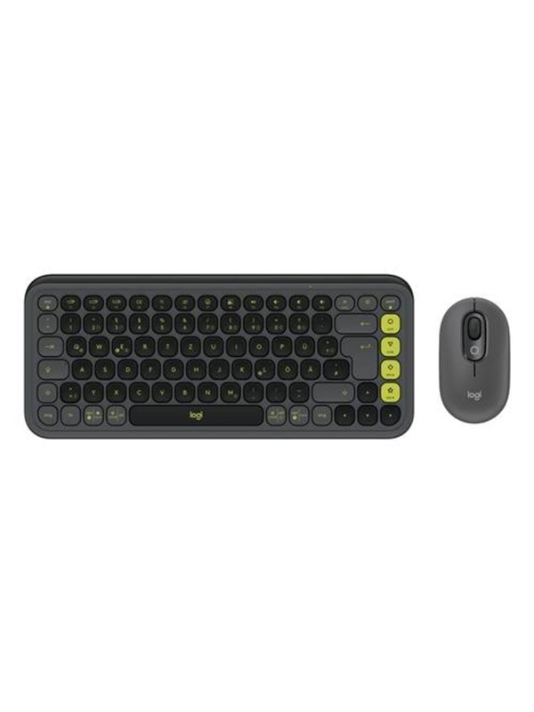 Logitech POP Icon Combo - Tastatur & Maus Set - Deutsch - Grau