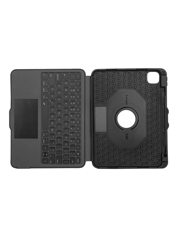 Targus Versavu - keyboard and folio case - with trackpad - QWERTY - UK - black Input Device - Tastatur & Folio-Set - Englisch (UK) - Schwarz