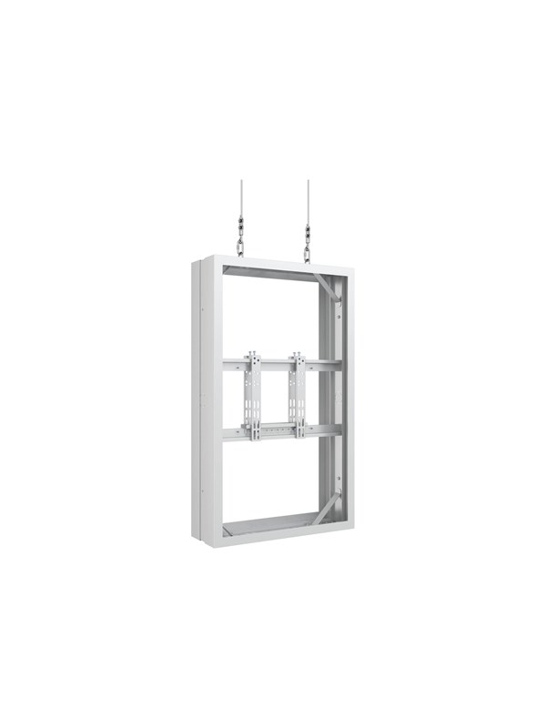 Multibrackets M Pro Series enclosure - medium - for 2 LCD displays - wire b2b - white - Max 50 kg - recommended for 43"