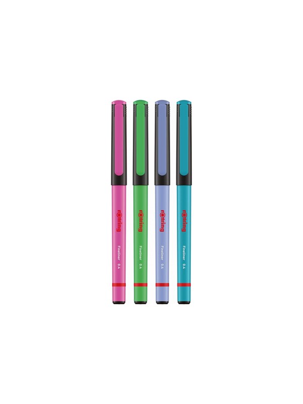 Rotring - fineliner - assorted colours (pack of 4)