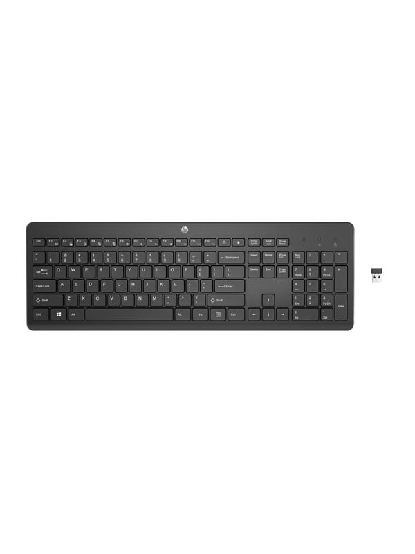 Image of HP 230 Wireless Keyboard Black Nordic - Tastatur - Nordic ISO - Schwarz