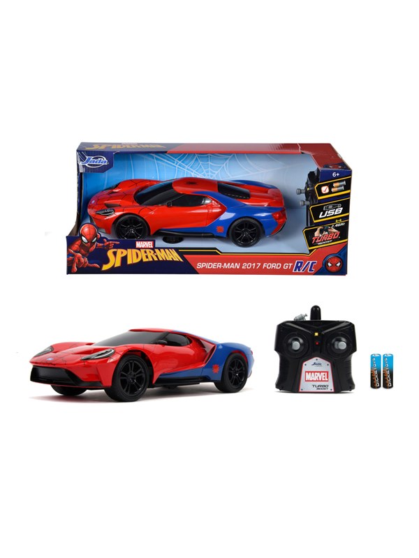 Jada Marvel Spiderman 2017 Ford GT Ferngesteuertes Auto rot 4006333070389 Jada