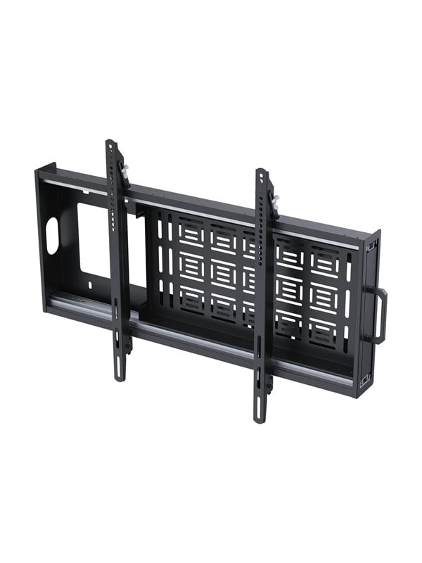 Vision VFM-W8X6S mounting kit - heavy-duty tiltable - for flat panel / mini PC - black - Max 130 kg - recommended for 90"