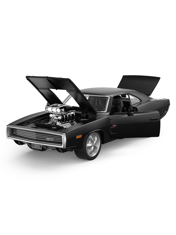 RASTAR Die cast 136 1970 Dodge Charger RT with Engine Version Black