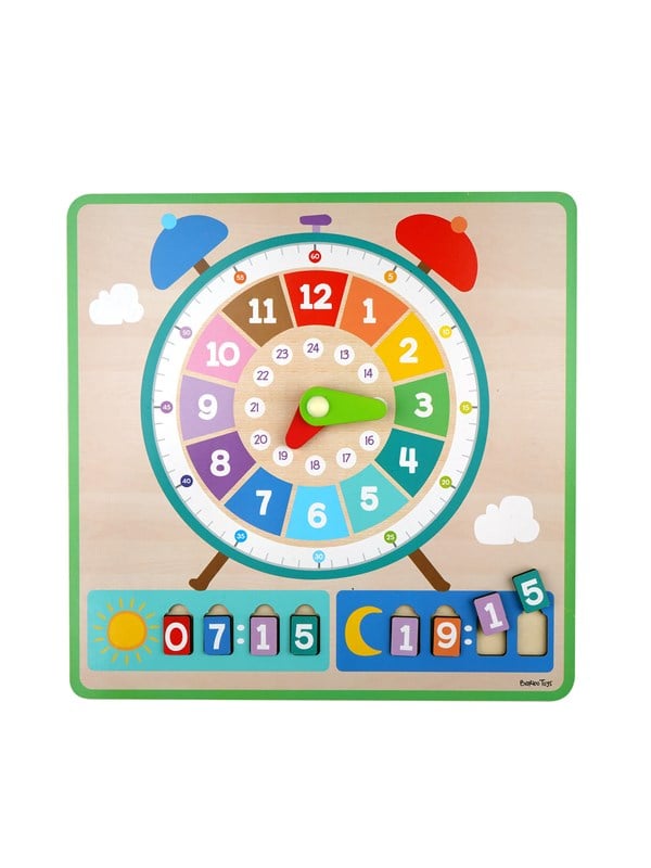 Barbo Toys Wacky Wonders - Wooden Clock Board INT