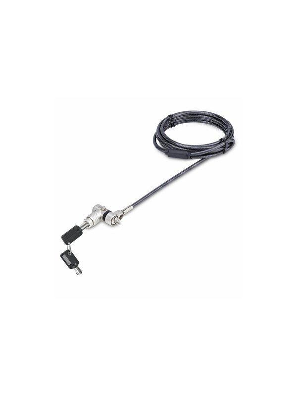 StarTech.com 3-in-1 Laptop Lock Compatible w/Noble Wedge/Nano/K-Slot - security cable lock - TAA Compliant