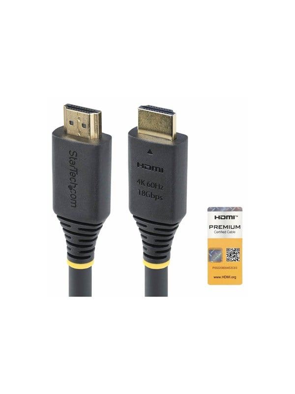 StarTechcom 7m 229ft Premium Certified High Speed HDMI Cable 4K60Hz - HDMI cable with Ethernet - 7 m