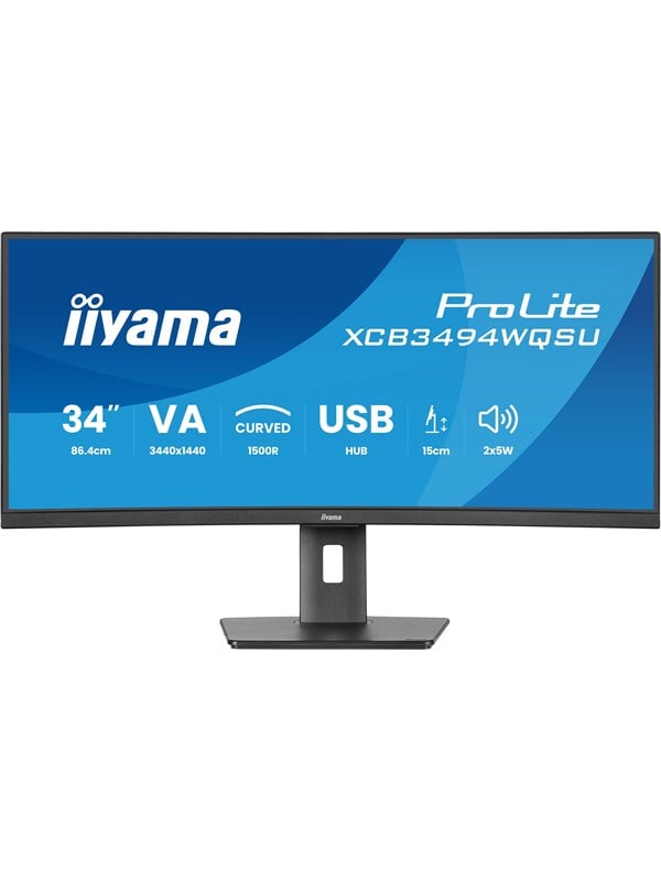 Image of 34" iiyama XCB3494WQSU-B1 - 3440x1440 (UWQHD) - 120Hz - VA