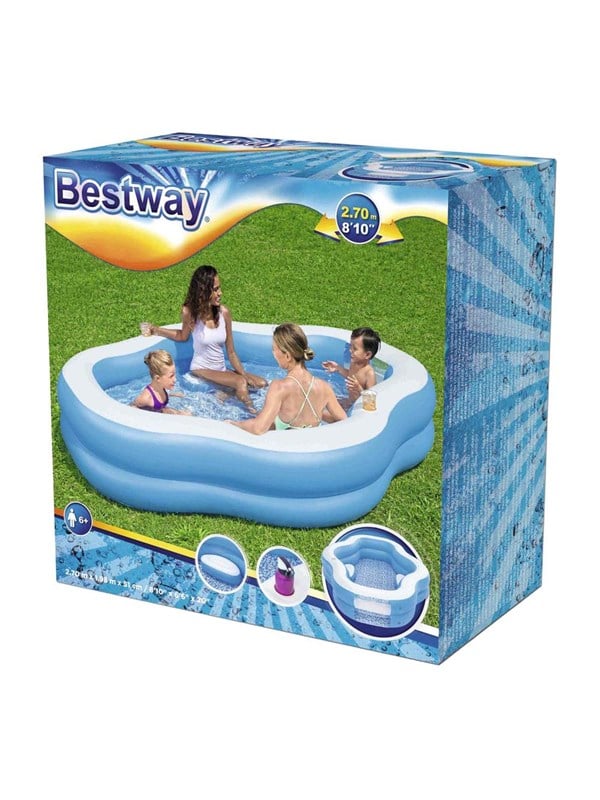 Splash View™ Family Pool mit Seitenfenster 270 x 198 x 51 cm - Mehrfarbig