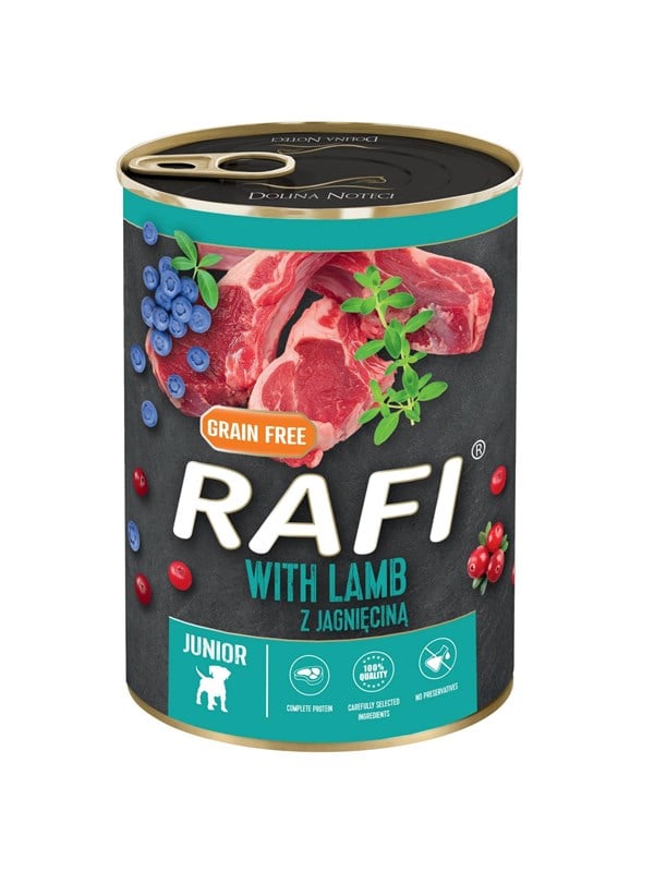 RAFI Lamm Blaubeeren Cranberries 400g Welpe EU