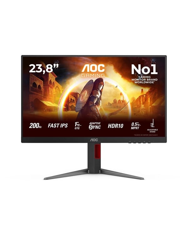 Aoc 23.8 Zoll Full Hd Fast Ips Led 16:9 200 Hz Gaming Monitor Schwarz 24G4ha - Bild 4
