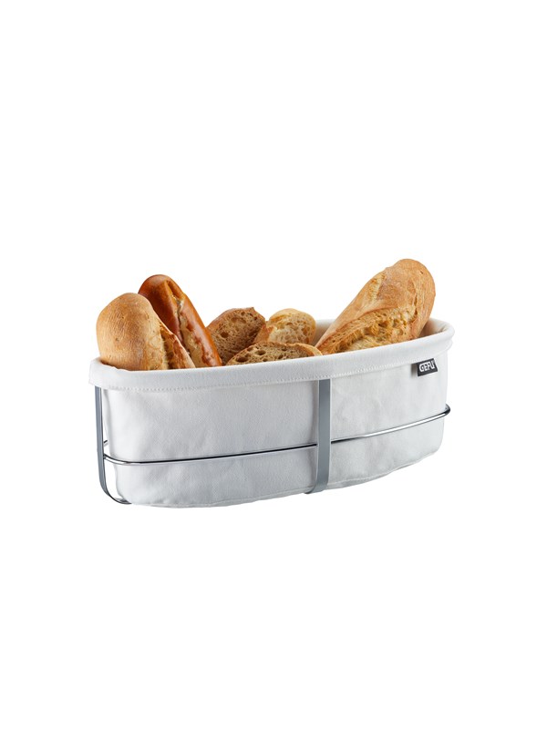 GEFU Brotkorb wei oval BRUNCH