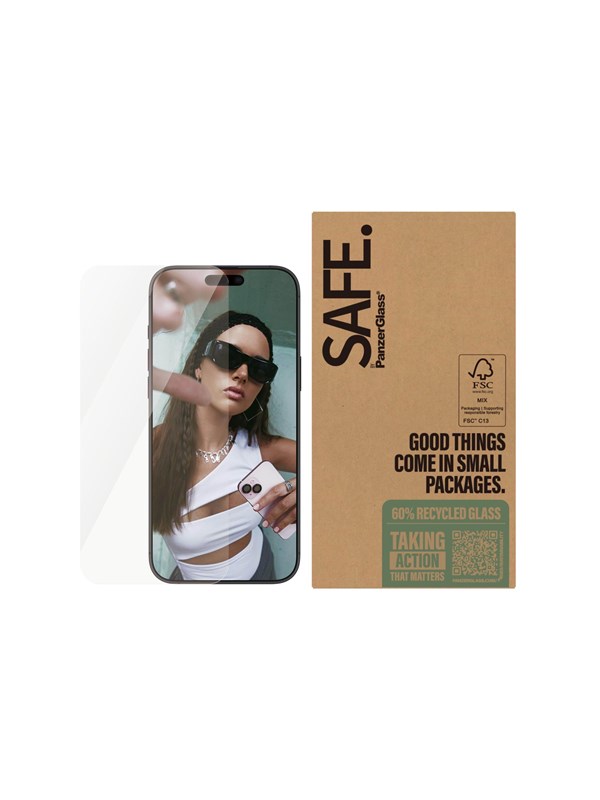 PanzerGlass SAFE. by - screen protector for mobile phone - ultra-wide fit