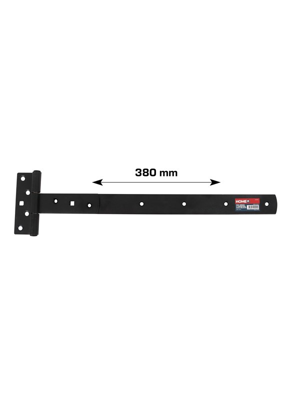 Home>it T-hinge matt black 380 x 30 mm zinc-coated carbon steel