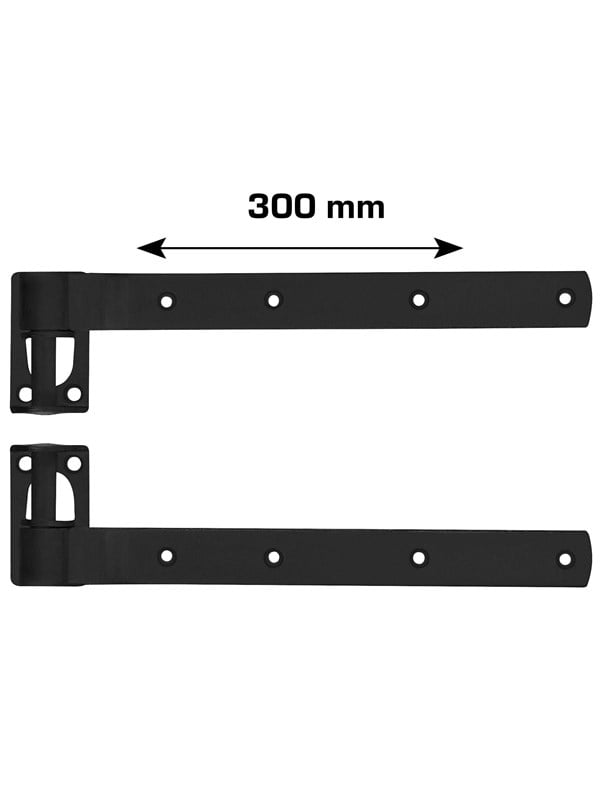 Home>it stacking hinge matt black 300 x 30 mm zinc-coated carbon steel 2 pcs.