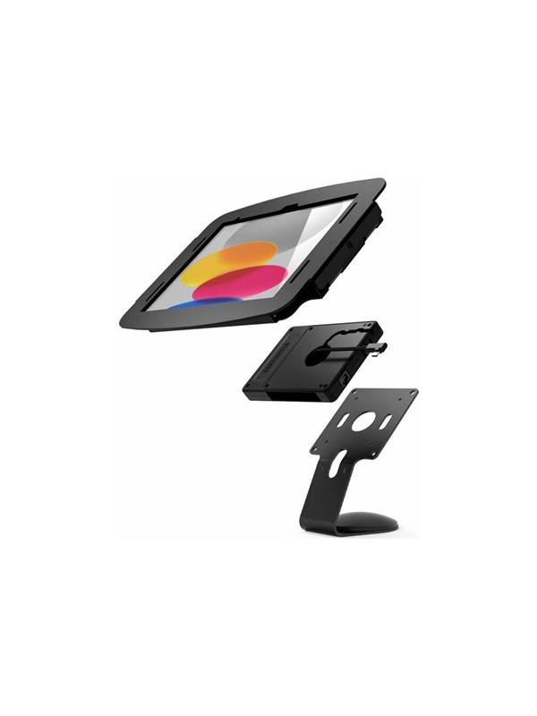 Compulocks iPad 10th-11th A16 Gen Space Enclosure Core Counter Stand or Wall Mount Plus Hub Black - Max - recommended for
