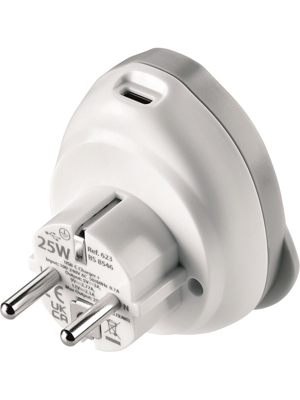Go Travel Welt - EU USB-C Adapter 25W