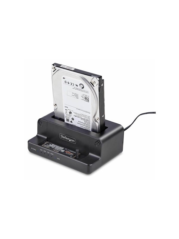 StarTech.com M.2 NVMe to 2.5/3.5" SATA Drive Duplicator Dual Bay Cloner - solid state / hard drive duplicator - TAA Compliant