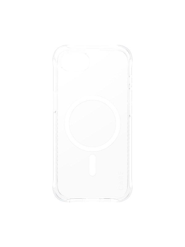 CARE by PanzerGlass Samba Case Transparent w. White Qi Compatible iPhone 17e | 16e