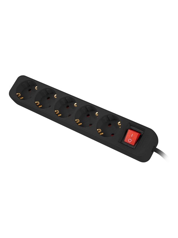 Lanberg PS1-05F-0300-BK - power strip - 2500 Watt